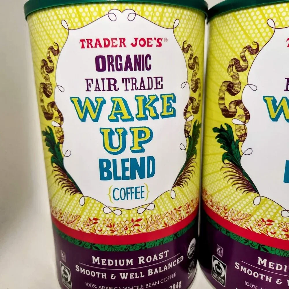 2X Trader Joe's Organic Fair Trade Wake Up Blend Coffee 28 oz Whole Bean…